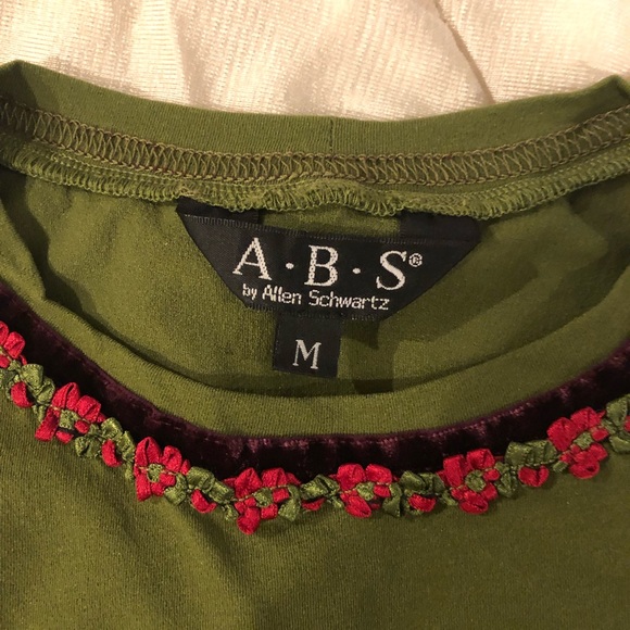 ABS By Allen Schwartz size M (runs S) Olive Tank - Picture 2 of 4